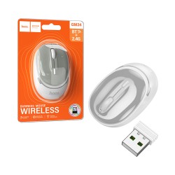 Hoco Wireless Mouse GM34 Business Dual-Mode 2.4Ghz Gray White Hoco Wireless Mouse GM34 Business Dual-Mode 2.4Ghz Gray White